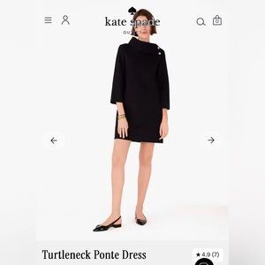 NWT Kate Spade turtleneck Ponte dress